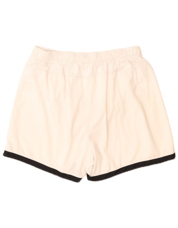 Pantaloncini sportivi Nike da uomo Dri Fit grandi in poliestere bianco sporco