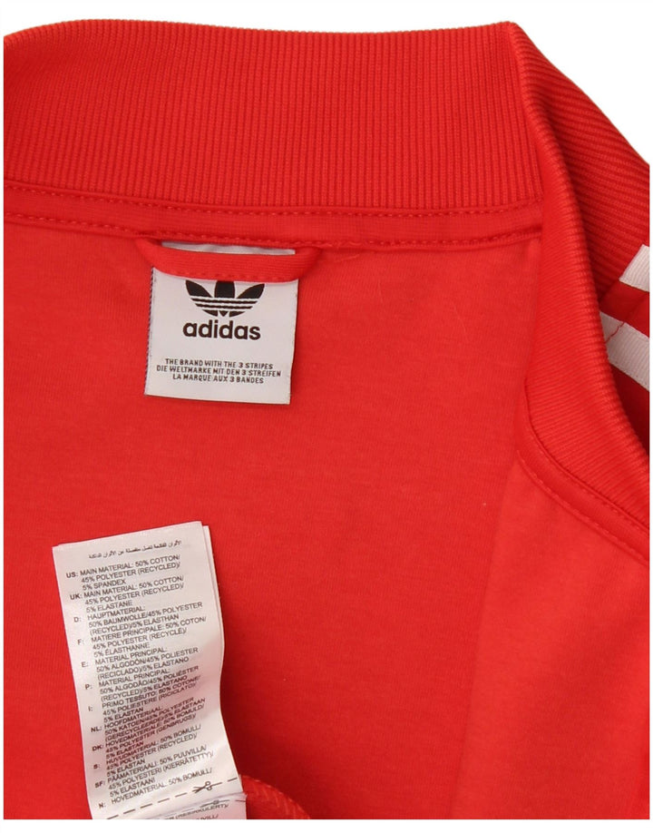 Giacca da ginnastica da uomo ADIDAS piccola rossa in cotone