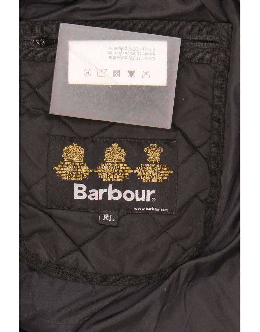 Giacca trapuntata da uomo Barbour UK 42 XL poliestere nero