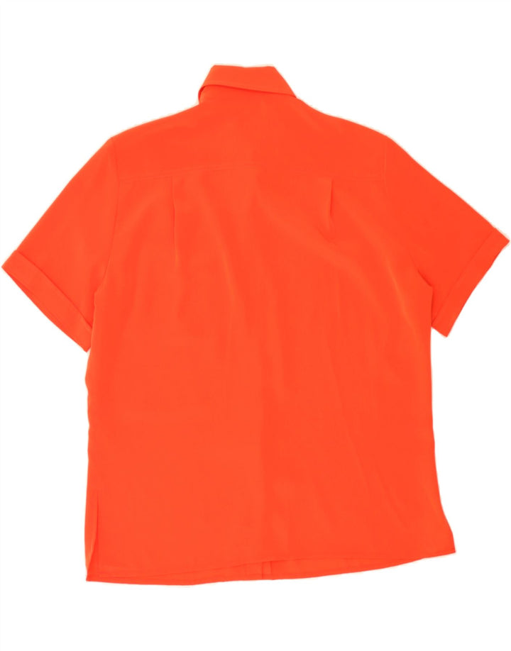 RENATO BALESTRA Womens Short Sleeve Shirt Blouse IT 46 Large Red Vintage Renato Balestra and Second-Hand Renato Balestra from Messina Hembry 