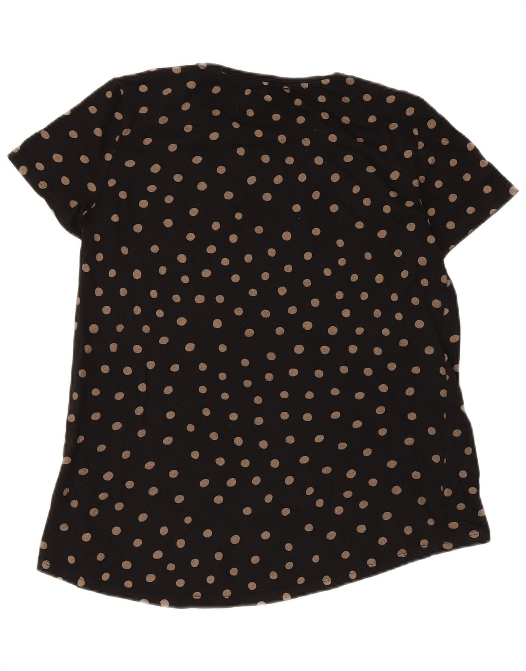 T-shirt Zara da donna Top UK 10 piccolo a pois neri