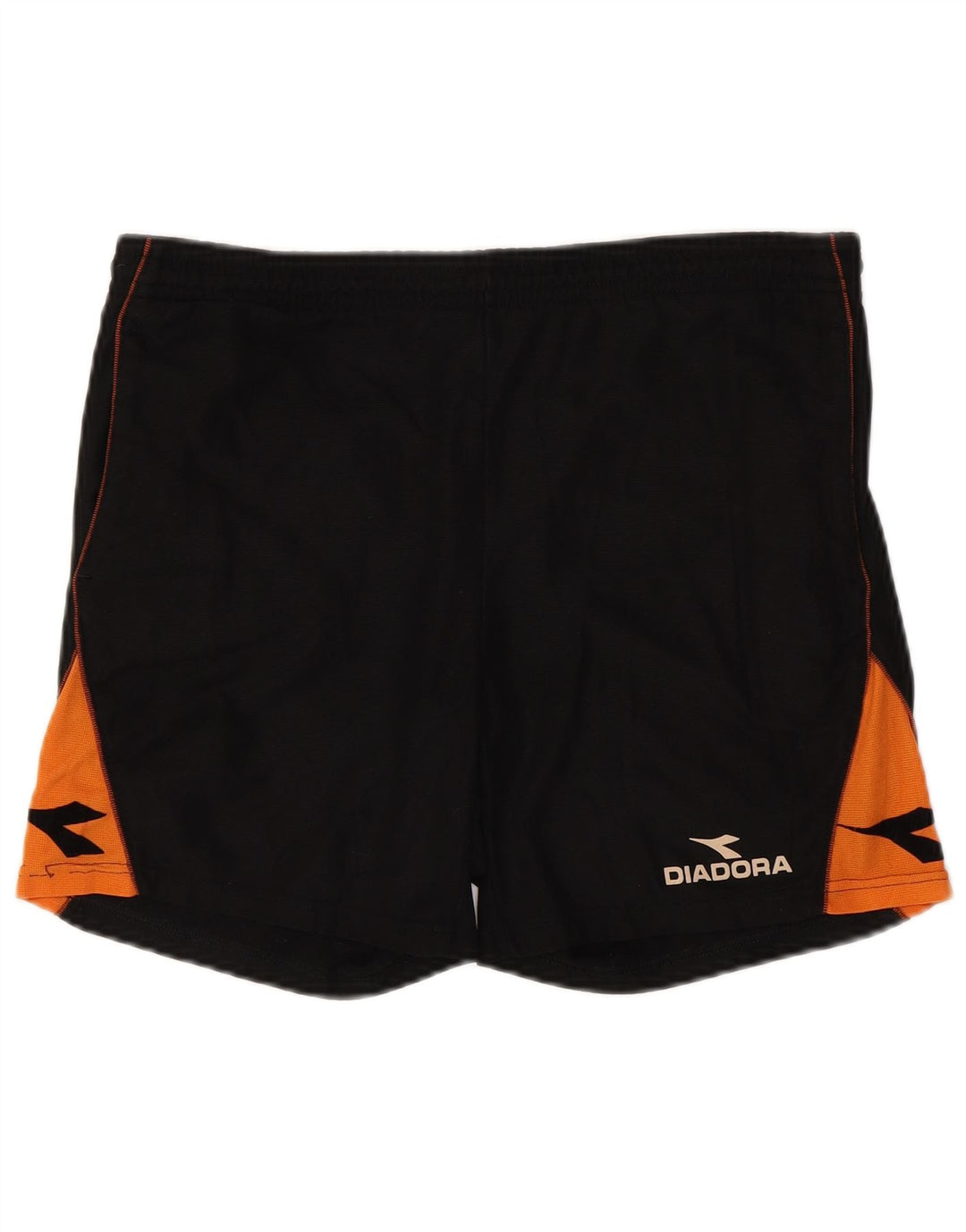 DIADORA Mens Graphic Sport Shorts Large  Black Colourblock Polyester