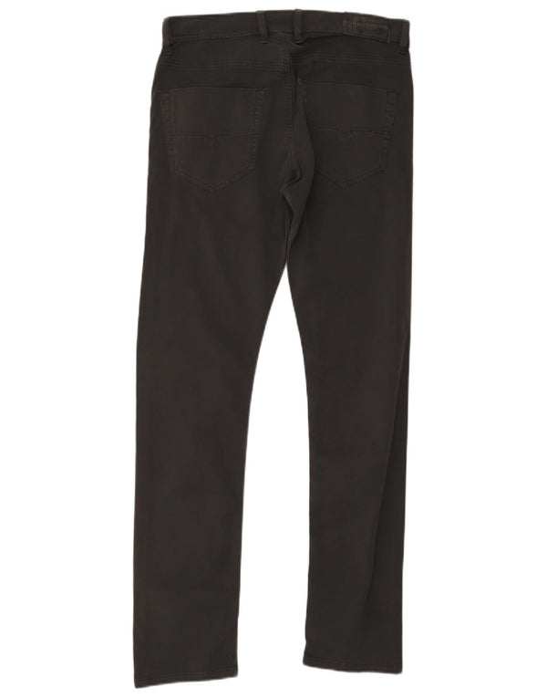 Pantaloni casual slim da uomo Diesel W29 L31 in cotone grigio
