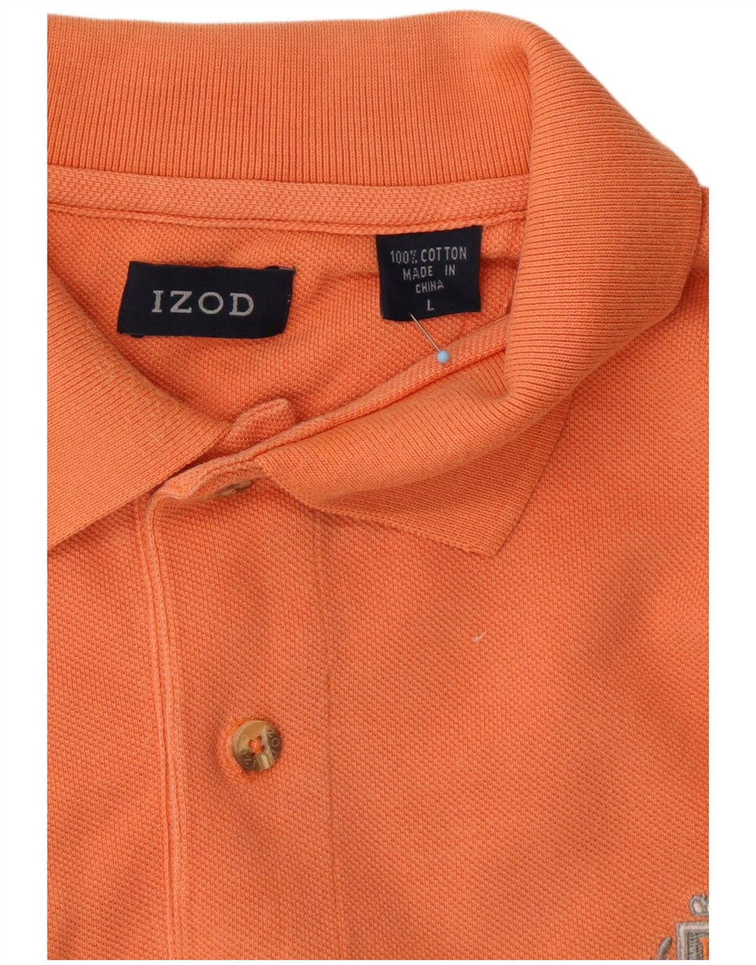 Polo da uomo IZOD grande in cotone arancione