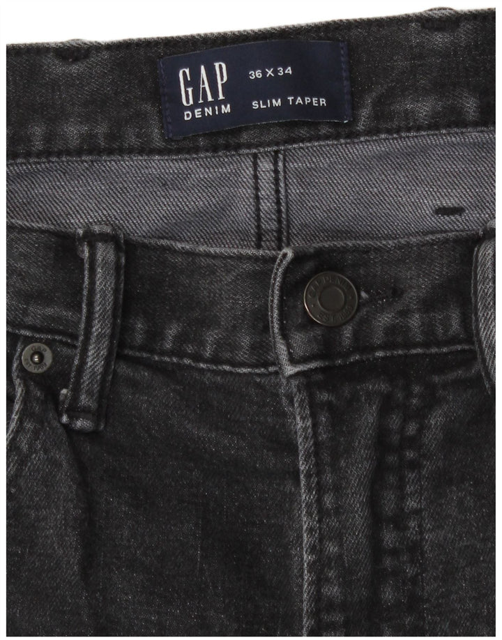 Jeans Gap da uomo slim affusolati W36 L34 cotone grigio