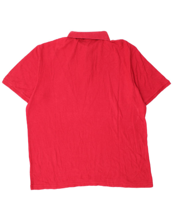 Polo da uomo Fila XL in cotone rosso