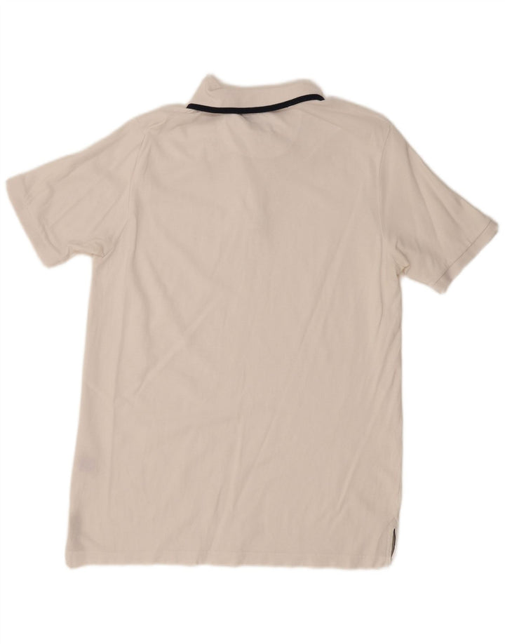 Polo da uomo Dack's grande in cotone bianco