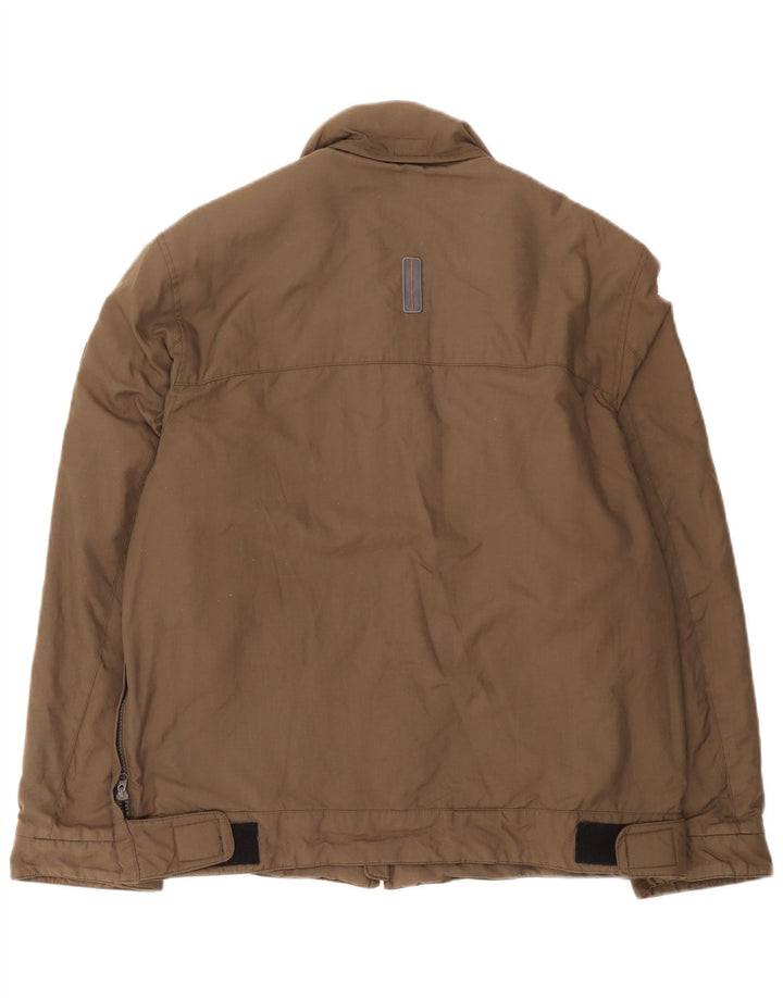 Giacca da uomo con cappuccio Gas UK 40 Large in nylon marrone