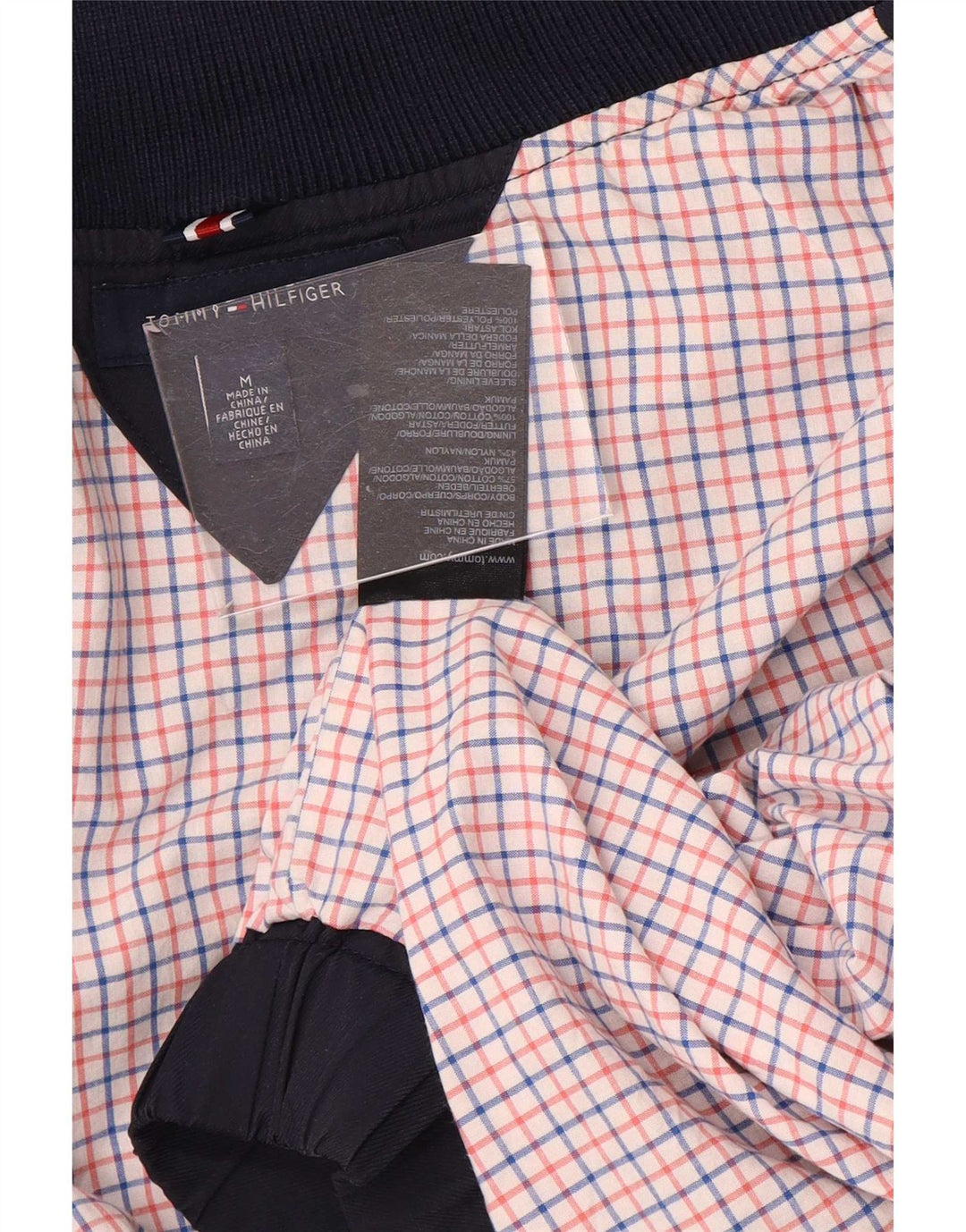 Giubbotto bomber da uomo Tommy Hilfiger UK 38 cotone blu navy medio