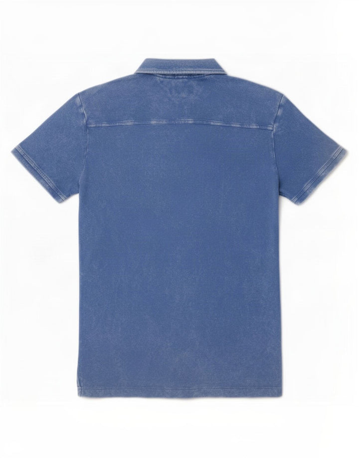 Polo da uomo Tommy Hilfiger in cotone blu medio