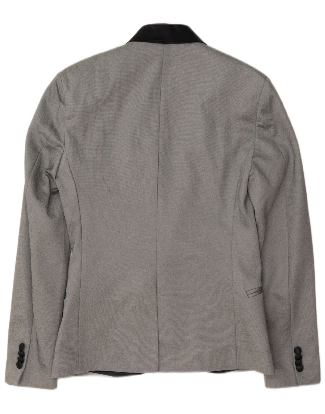 Giacca blazer da uomo a 1 bottone Zara UK 36 piccola poliestere grigio