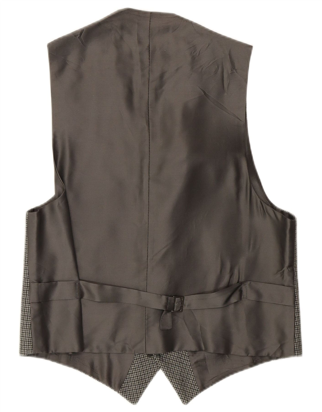 Gilet vintage da uomo pied de poule grigio medio