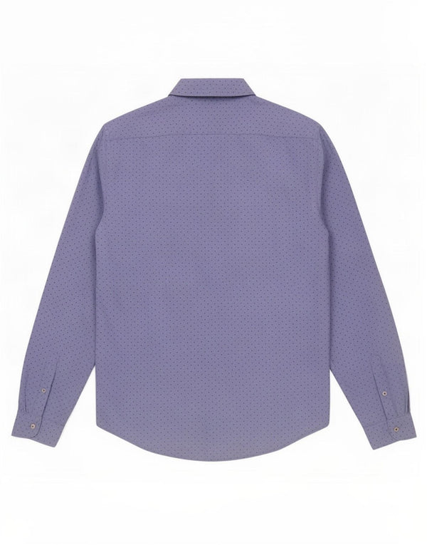 Camicia Zara da uomo slim fit blu medio maculato
