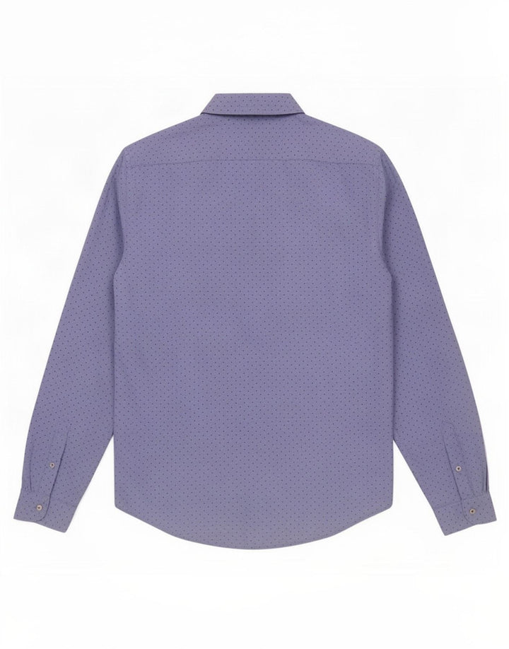 Camicia Zara da uomo slim fit blu medio maculato