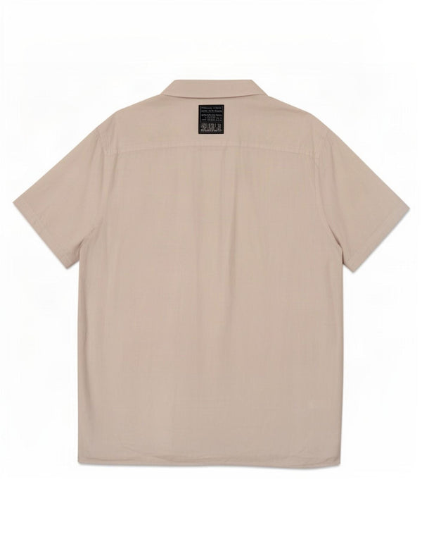 Crew Clothing Camicia a maniche corte da uomo XL Lino bianco
