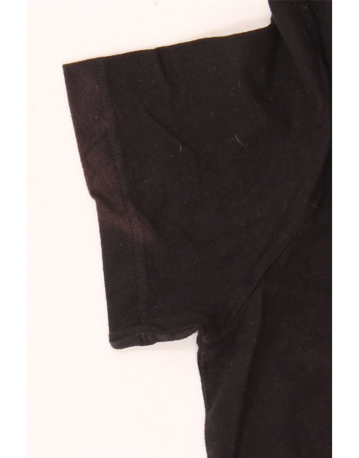 T-shirt grafica da donna Trussardi Jeans Top UK 14 Medium Nero