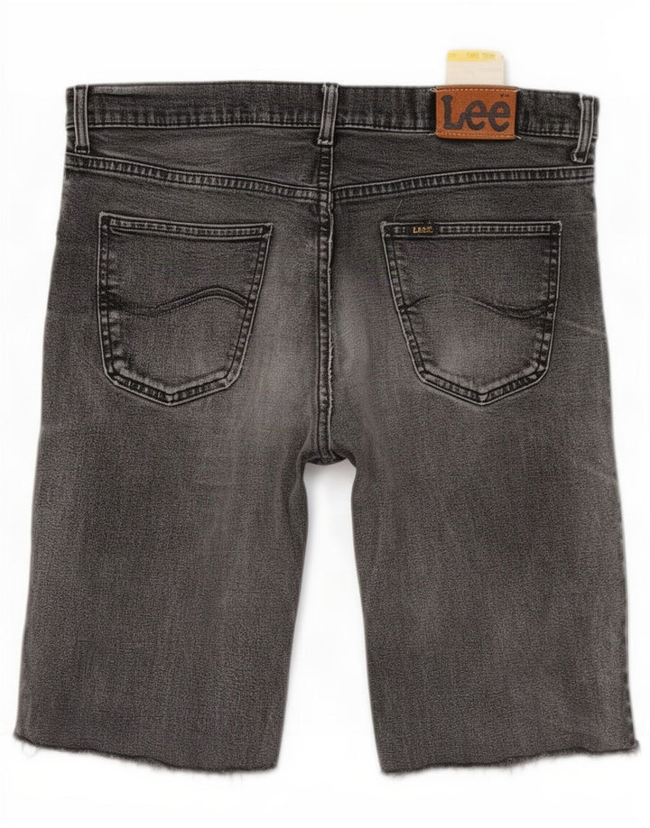 Pantaloncini di jeans Lee Brooklyn da uomo W36 grandi in cotone grigio