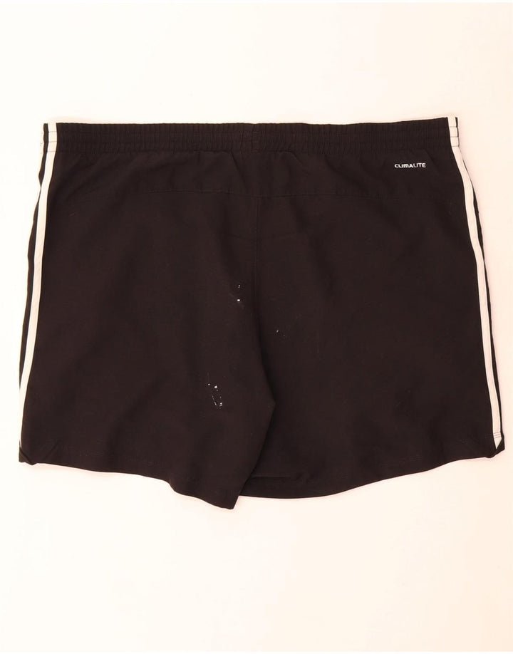 Pantaloncini sportivi Adidas Climalite da uomo grandi in poliestere nero