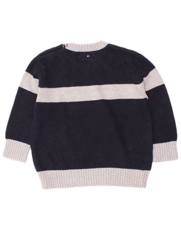 Maglione maglione con scollo a V per neonato Tommy Hilfiger 18-24 mesi blu navy