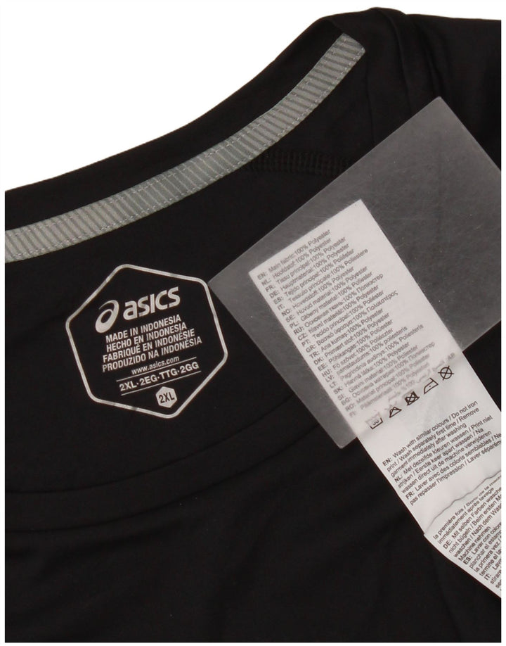 T-shirt da uomo Asics Top 2XL poliestere nero