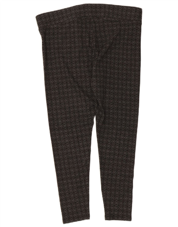 Leggings Capri da donna Marks & Spencer UK 16 Grande poliestere geometrico grigio
