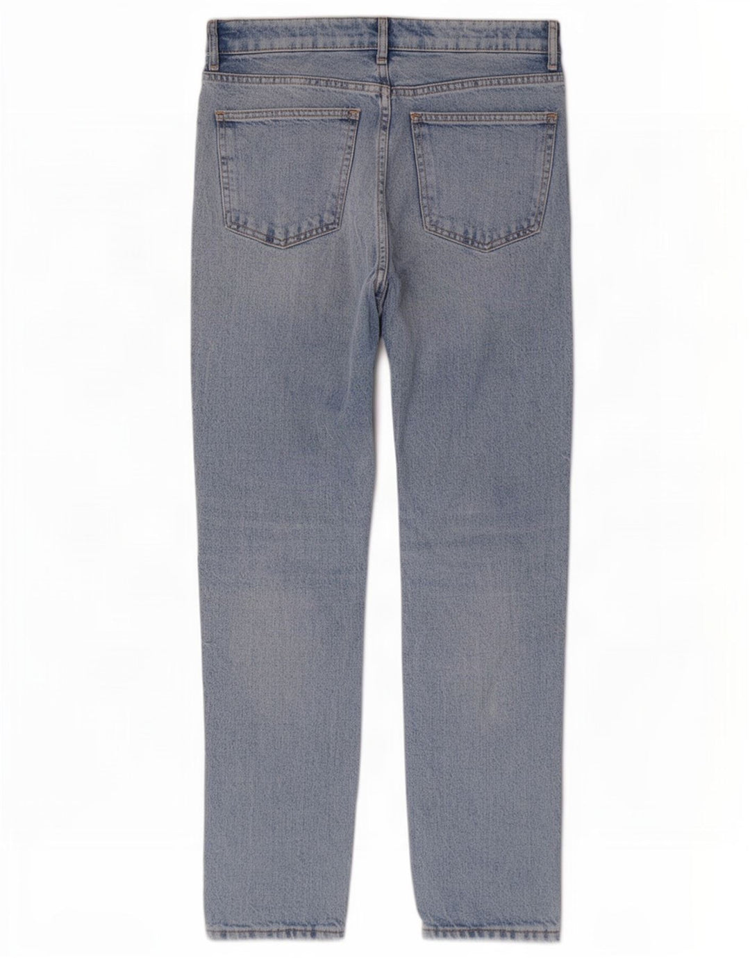 Jeans dritti effetto invecchiato Zara da donna EU 40 medio W30 L28 blu