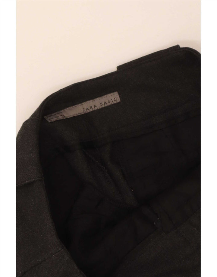 Pantaloni chino con pegging da donna Zara piccoli W26 L28 grigi