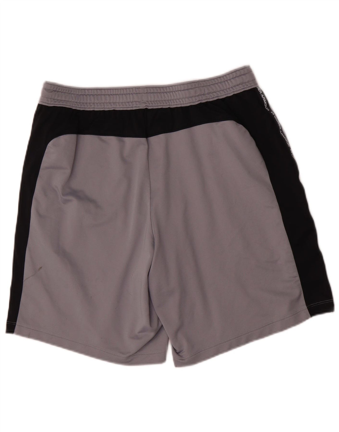 Pantaloncini sportivi con grafica da uomo Under Armour, grandi, in poliestere color block grigio