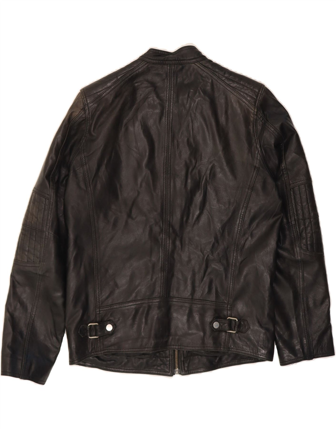 KARA Womens Leather Jacket IT 46 Large Black Vintage Kara and Second-Hand Kara from Messina Hembry 