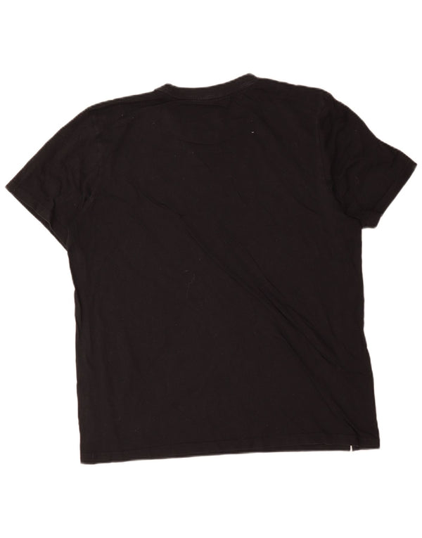 T-shirt Adidas da uomo Top Large in cotone nero