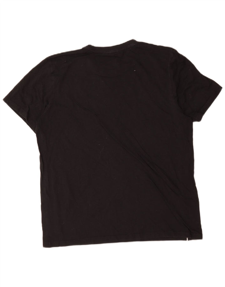 T-shirt Adidas da uomo Top Large in cotone nero