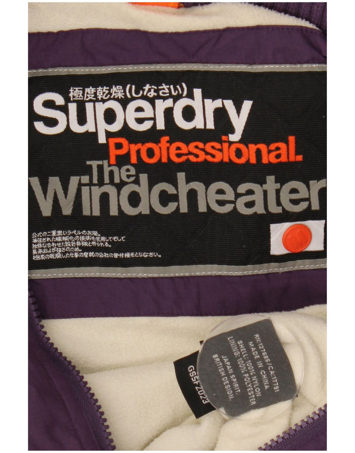 Giacca a vento da donna Superdry The Windcheater UK 14 viola medio