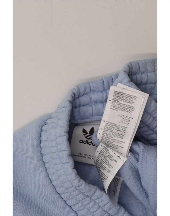 Pantaloncini sportivi da uomo Adidas in cotone blu medio