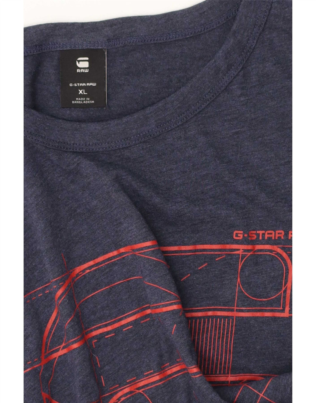 T-shirt grafica da uomo G-Star Top XL Blu navy