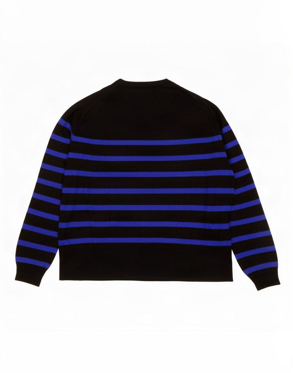 Maglione Zara da donna con scollo a barchetta UK 16 grandi righe nere