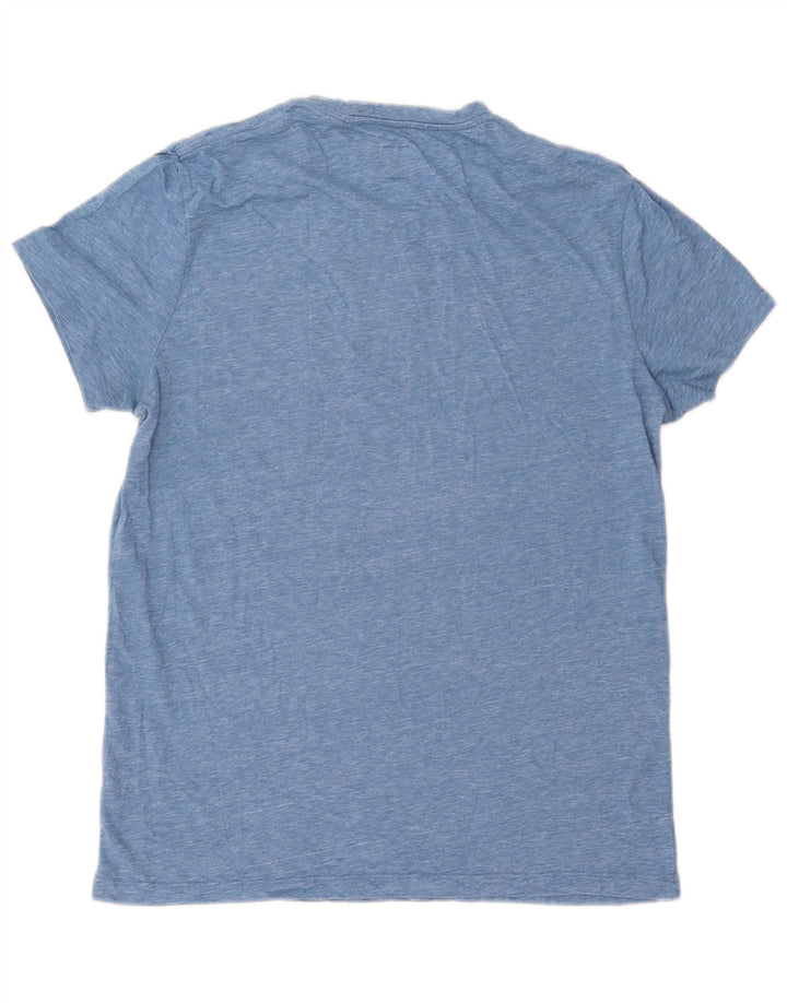 T-shirt da uomo Jack Wills Top in cotone screziato blu medio