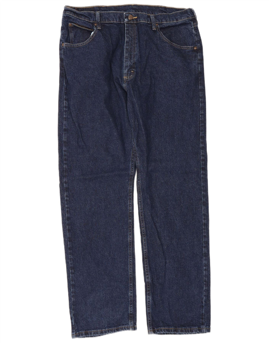 Jeans dritti da uomo Wrangler W36 L32 cotone blu navy