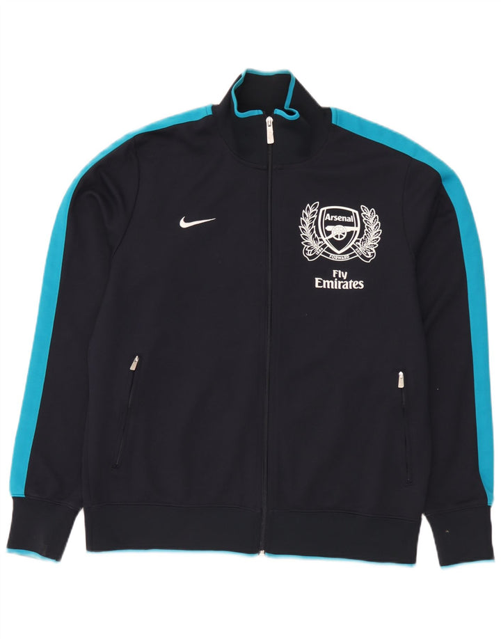 Giacca da tuta grafica Nike Arsenal da uomo, grande, color block blu navy