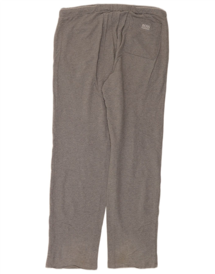 Pantaloni da tuta da uomo Hugo Boss in cotone grigio medio