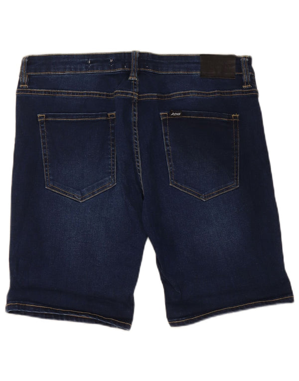 Pantaloncini di jeans Lee Riders da donna US 14 XL W34 cotone blu