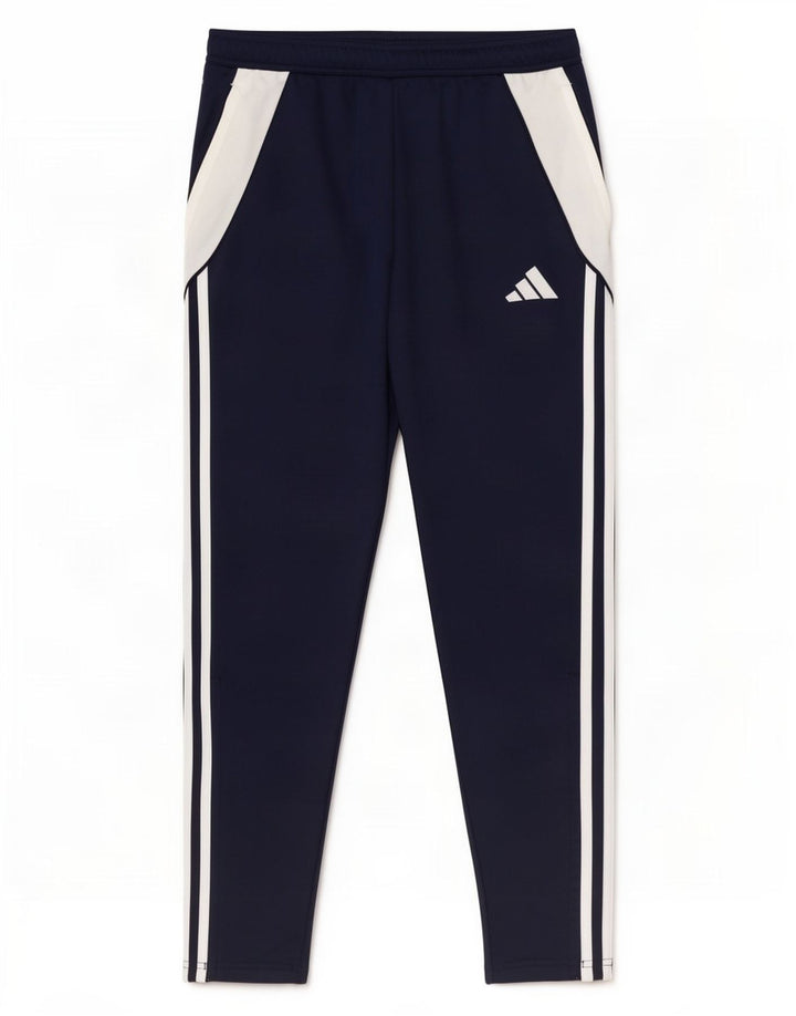 Pantaloni da tuta Adidas Aeroready da uomo color block medio blu navy