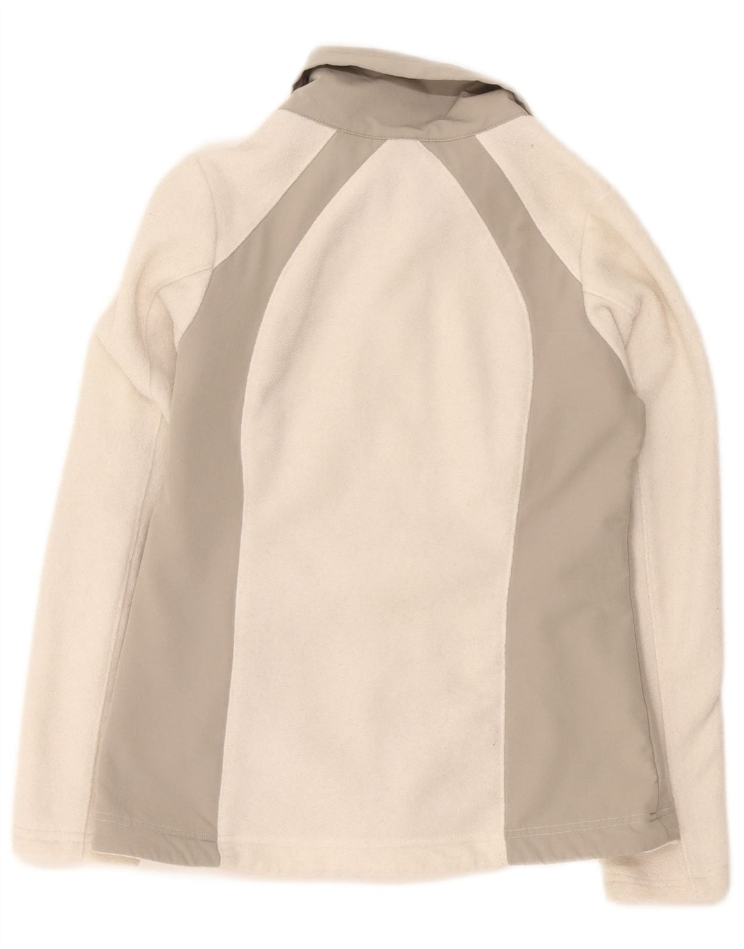 Giacca in pile da donna Columbia UK 12 poliestere color block medio bianco sporco