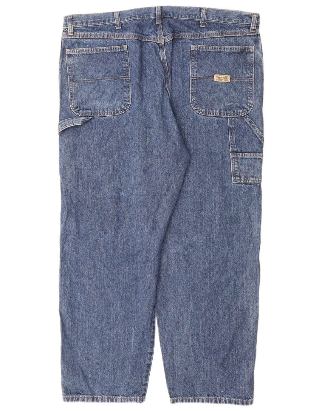 Jeans dritti cargo da uomo Wrangler W42 L30 cotone blu