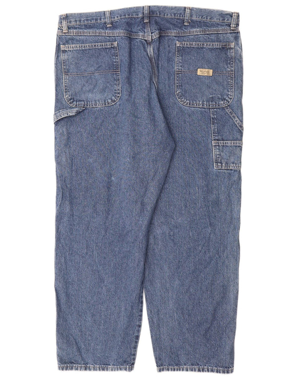 Jeans dritti cargo da uomo Wrangler W42 L30 cotone blu