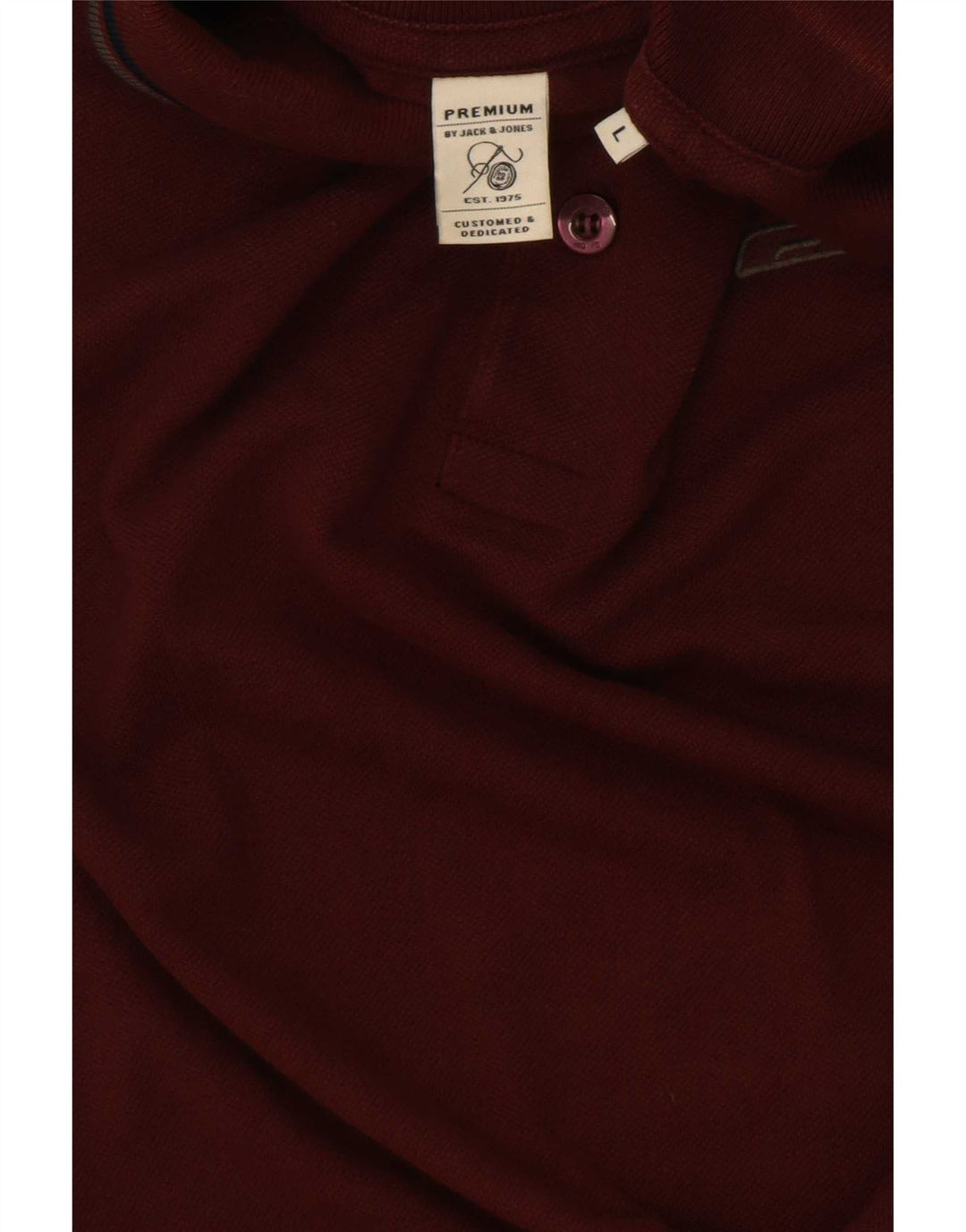 Polo da uomo Jack & Jones grande bordeaux