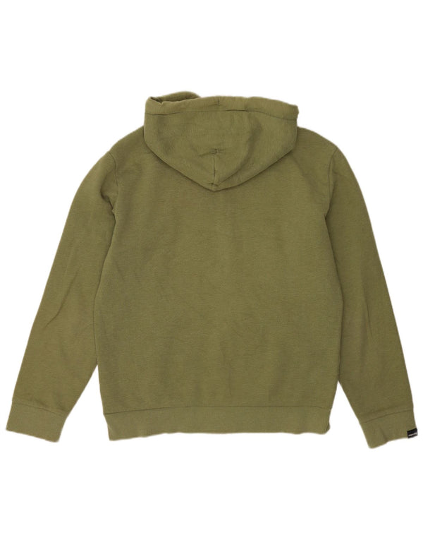 Felpa con cappuccio grafica da uomo Superdry, cotone a righe grandi verdi