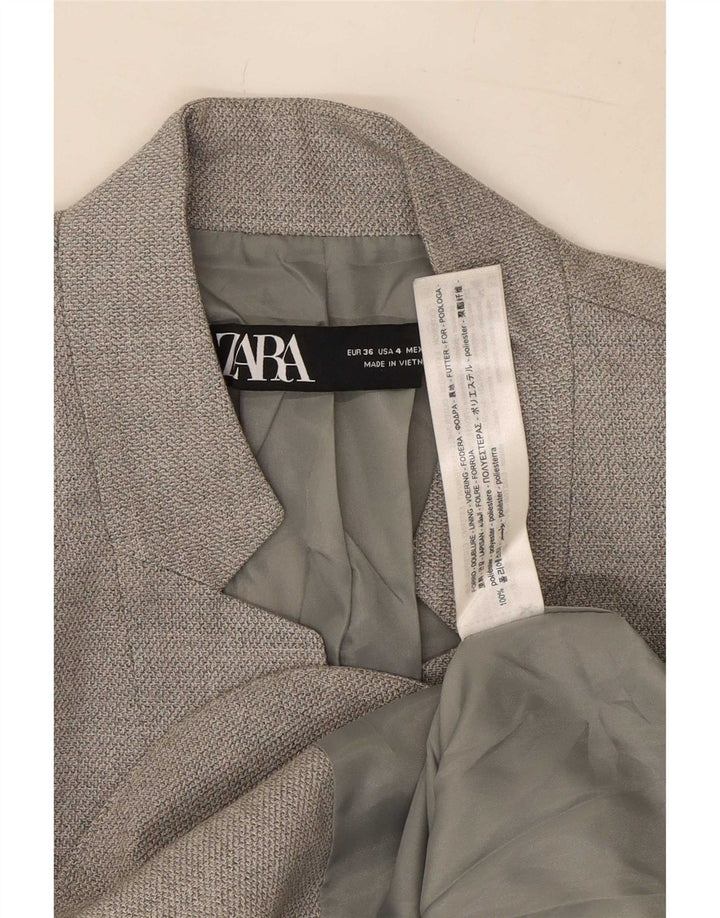 Giacca blazer a 1 bottone da donna Zara EU 36 XS grigia