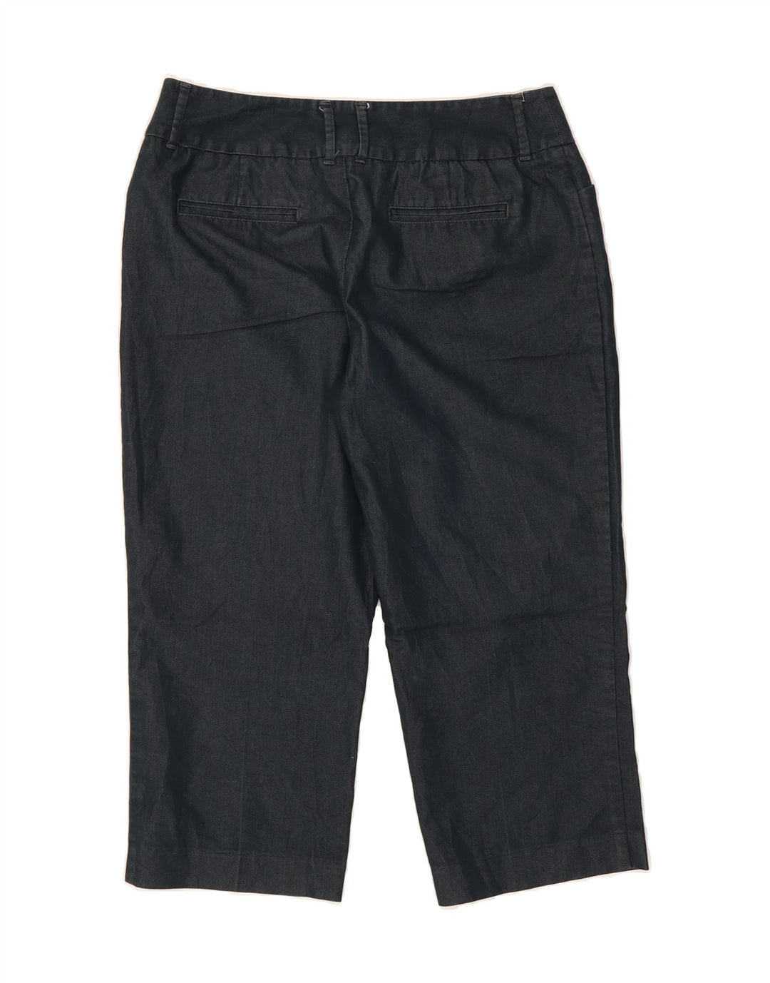 MOSSIMO Womens Straight Capri Trousers US 8 Medium W30 L21 Black Cotton Vintage Mossimo and Second-Hand Mossimo from Messina Hembry 