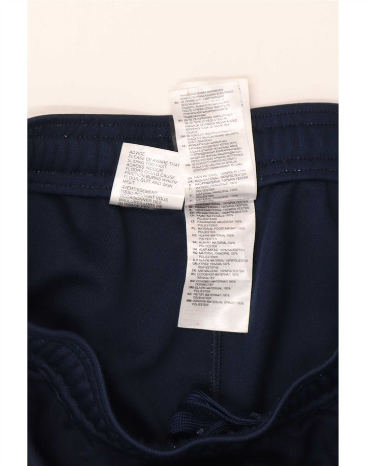 Pantaloni da tuta da uomo Adidas medi in poliestere blu navy
