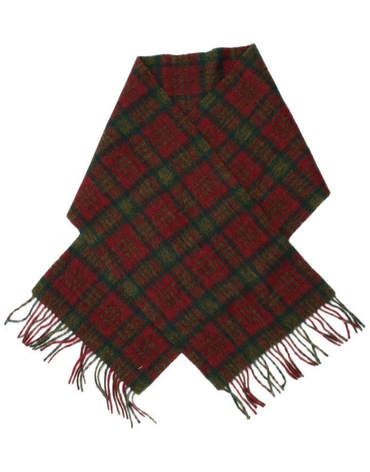 Sciarpa rettangolare da donna John Hanly&Co Ltd. Taglia unica classica scozzese rossa